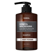Load image into Gallery viewer, KUNDAL HONEY & MACADAMIA Natural Shampoo (Baby Powder) 500ml