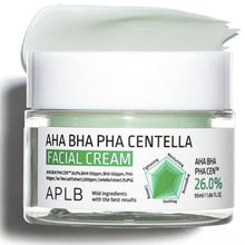 Load image into Gallery viewer, APLB AHA BHA PHA Centella Facial Cream 55ml