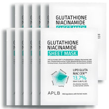 Load image into Gallery viewer, APLB Glutathioine Niacinamide Sheet Mask 25ml 10ea