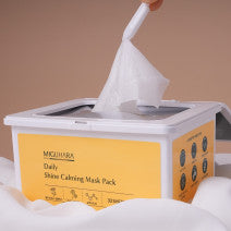 Load image into Gallery viewer, MIGUHARA Daily Shine Calming Mask Pack 30 sheets 350g