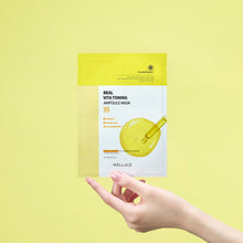 Load image into Gallery viewer, WELLAGE Real Vita Toning Ampoule Mask Sheet 20ml X 10P