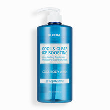 Load image into Gallery viewer, KUNDAL Cool & Clear Ice Boosting Cool Body Wash 1058ml #Aqua Mint