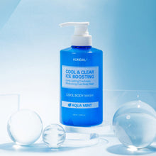 Load image into Gallery viewer, KUNDAL Cool & Clear Ice Boosting Cool Body Wash 500ml #Aqua Mint