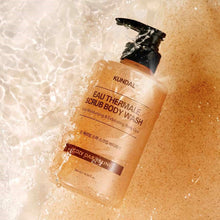 Load image into Gallery viewer, KUNDAL EAU THERMALE SPA SCRUB BODY WASH 500ml #LEATHER IRIS