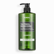 Load image into Gallery viewer, KUNDAL Tea Tree & Macadamia Deep Cleansing Shampoo 1058ml #WHITE MUSK