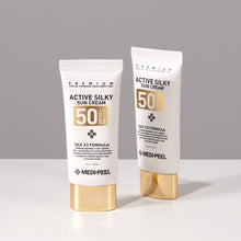 Load image into Gallery viewer, MEDIPEEL Active Silky Sun Cream SPF50+ PA+++ 50ml