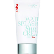 Load image into Gallery viewer, ESPOIR Water Splash Sun Cream Fresh 60ml SPF50+PA+++ | Water Droplet-Bursting Moisture Bomb Sun Cream with Green Tea for a Cooling Feeling