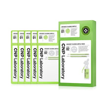 Load image into Gallery viewer, CNP 2- Step Greenery Calming Ampule Mask 5 Sheets