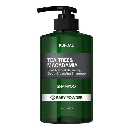 KUNDAL Tea Tree Macadamia Deep Cleansing Shampoo Baby Powder 500ml