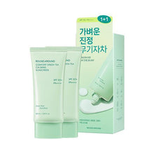 Load image into Gallery viewer, ROUND AROUND Comfort Green Tea Calming Sunscreen SFP50+ PA++++ 50ml+50ml (Double SET)
