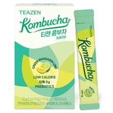 Load image into Gallery viewer, [TEAZEN] Kombucha Green Mandarin Lime (10 Sticks)
