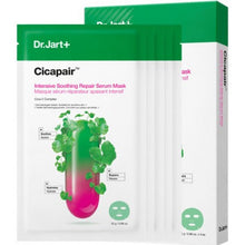 Load image into Gallery viewer, Dr.Jart+ CICAPAIR™ SENSITIVE SKIN SERUM FACE MASK FOR REDNESS (5 Sheets)
