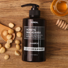 Load image into Gallery viewer, KUNDAL HONEY&amp;MACADAMIA Pure Natural Balancing Refreshing Shampoo 500ml #LYCHEE &amp; APRICOT
