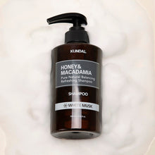 Load image into Gallery viewer, KUNDAL HONEY&amp;MACADAMIA Pure Natural Balancing Refreshing Shampoo 500ml #WHITE MUSK
