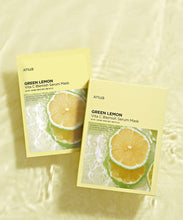 Load image into Gallery viewer, Anua Green Lemon Vita C Blemish Serum Mask 25ml X 10ea
