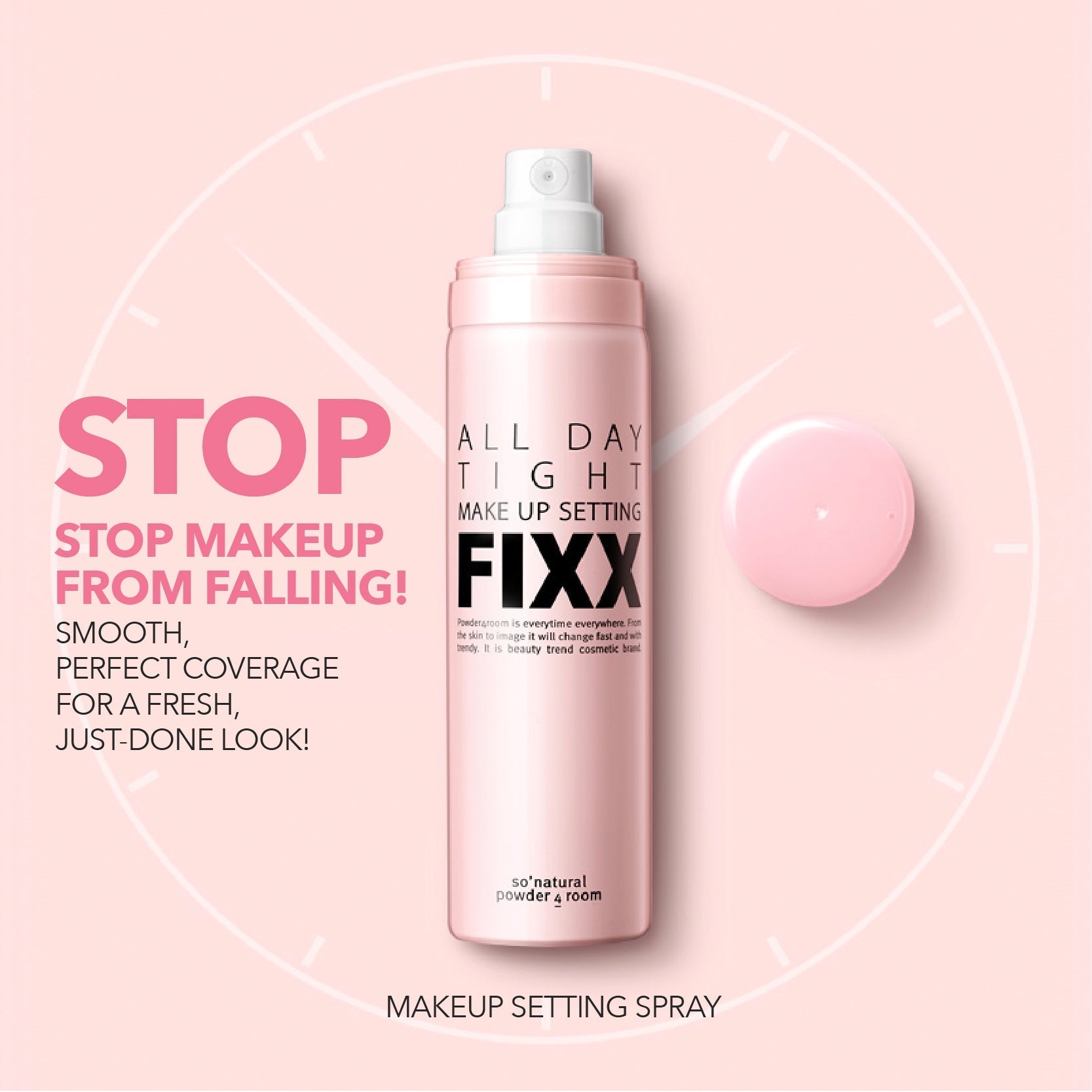 [so natural] ALL DAY TIGHT MAKE UP SETTING FIXER-AEROSOL SPRAY TYPE 75ml