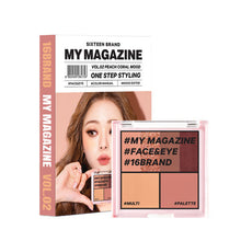 Load image into Gallery viewer, 16BRAND My Magazine Shadow Palette 7.5g (10colors)
