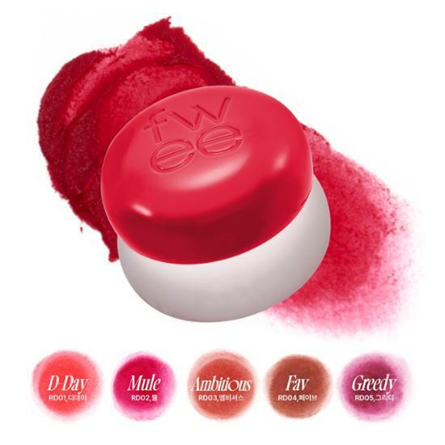 fwee Lip & Cheek Blurry Pudding Pot #Reddish Moment