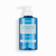 Load image into Gallery viewer, KUNDAL Cool &amp; Clear Ice Boosting Cool Body Wash 500ml #Aqua Mint
