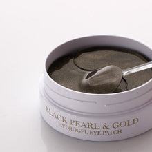 Load image into Gallery viewer, PETITFEE Black Pearl &amp; Gold Hydrogel Eye Patch (1.4g X 60 Patches)
