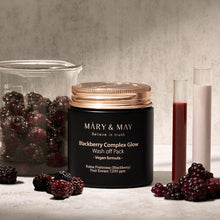 Load image into Gallery viewer, [MARY &amp; MAY] Vegan Blackberry Complex Glow Washoff Pack 125g
