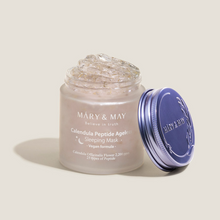 Load image into Gallery viewer, [MARY &amp; MAY] Vegan Calendula Peptide Ageless Sleeping Mask 110g
