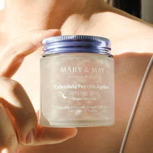 Load image into Gallery viewer, [MARY &amp; MAY] Vegan Calendula Peptide Ageless Sleeping Mask 110g
