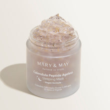 Load image into Gallery viewer, [MARY &amp; MAY] Vegan Calendula Peptide Ageless Sleeping Mask 110g
