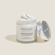 Load image into Gallery viewer, [MARY &amp; MAY] Vegan Lemon Niacinamide Glow Wash off Pack 125g
