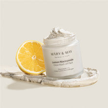 Load image into Gallery viewer, [MARY &amp; MAY] Vegan Lemon Niacinamide Glow Wash off Pack 125g
