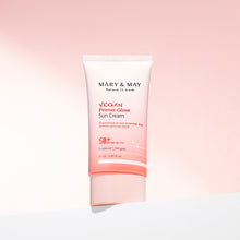 Load image into Gallery viewer, [MARY &amp; MAY] Vegan Primer Glow Sun Cream SPF50+ PA++++ 50ml
