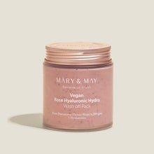 Load image into Gallery viewer, [MARY &amp; MAY] Vegan Rose Hyaluronic Hydra Wash off Pack 300g
