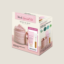 Load image into Gallery viewer, [MARY &amp; MAY] Vegan Rose Hyaluronic Mask Special Set (125g+30g)
