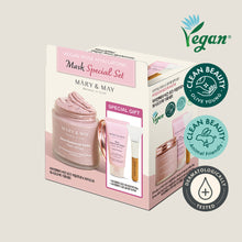 Load image into Gallery viewer, [MARY &amp; MAY] Vegan Rose Hyaluronic Mask Special Set (125g+30g)
