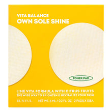 Load image into Gallery viewer, EUNYUL Vita Balance Own Sole Shine Toner Pad 2 Pads*10ea
