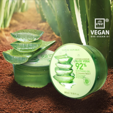 NATURE REPUBLIC - Soothing & Moisture Aloe Vera 92% Soothing Gel 300ml