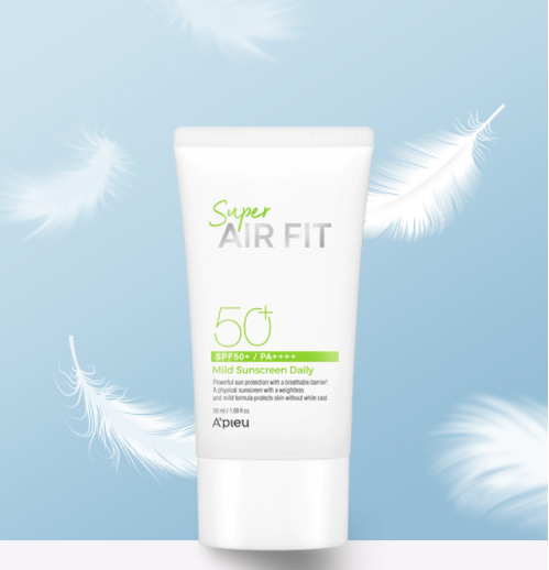 A'pieu Super Air Fit Mild Sunscreen Daily SPF50+ PA++++ 50ml