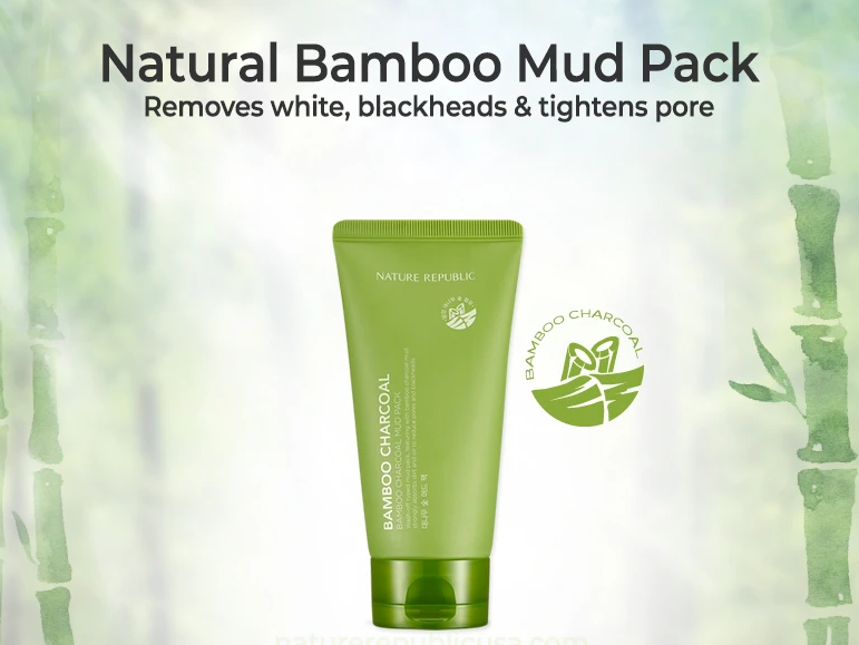 NATURE REPUBLIC - Bamboo Charcoal Mud Pack 150g