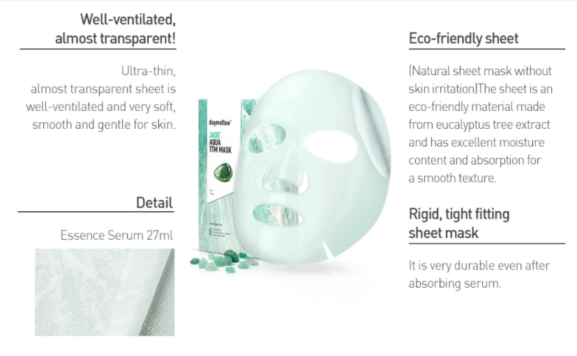 daymellow Jade Aqua TTM Mask 27ml X 10ea