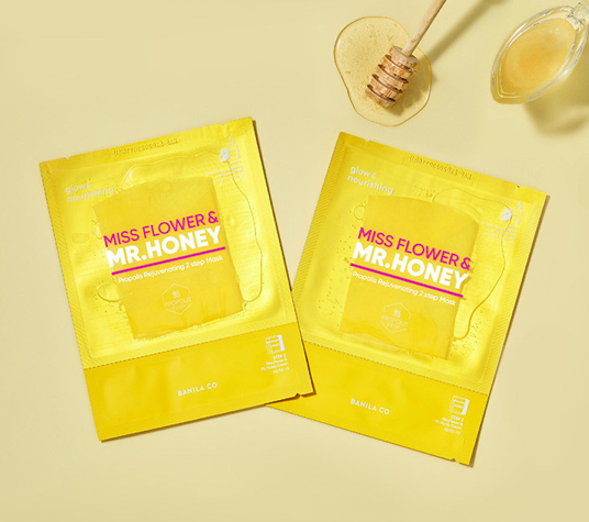 BANILA CO Miss Flower & Mr. Honey Propolis Rejuvenating 2 Step Mask 25ml+2mlX5ea