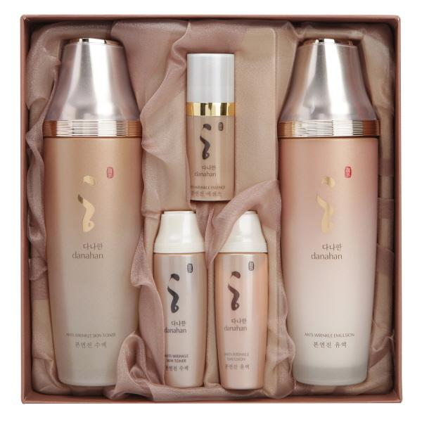 Danahan Anti-wrinkle 2-piece set (fluids 160ml +emulsion 160ml) (Moisturizing, high-nutrition, herbal skin lotion set)