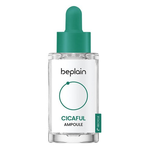 beplain Cicaful Ampoule (30ml / 1.01 fl oz) - Centella Asiatica Acne Spot Treatment Cica Serum for Face with Hyaluronic Acid