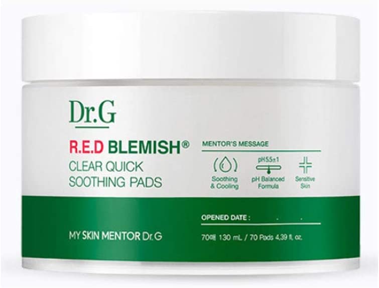 Dr.G Red Blemish Clear Quick Soothing Pads 70 Sheets