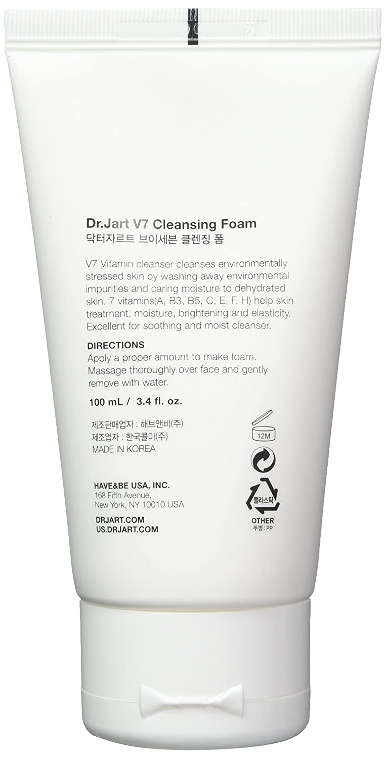 Dr.Jart+ V7 Cleansing Foam, 3.5 Ounce (100ml)