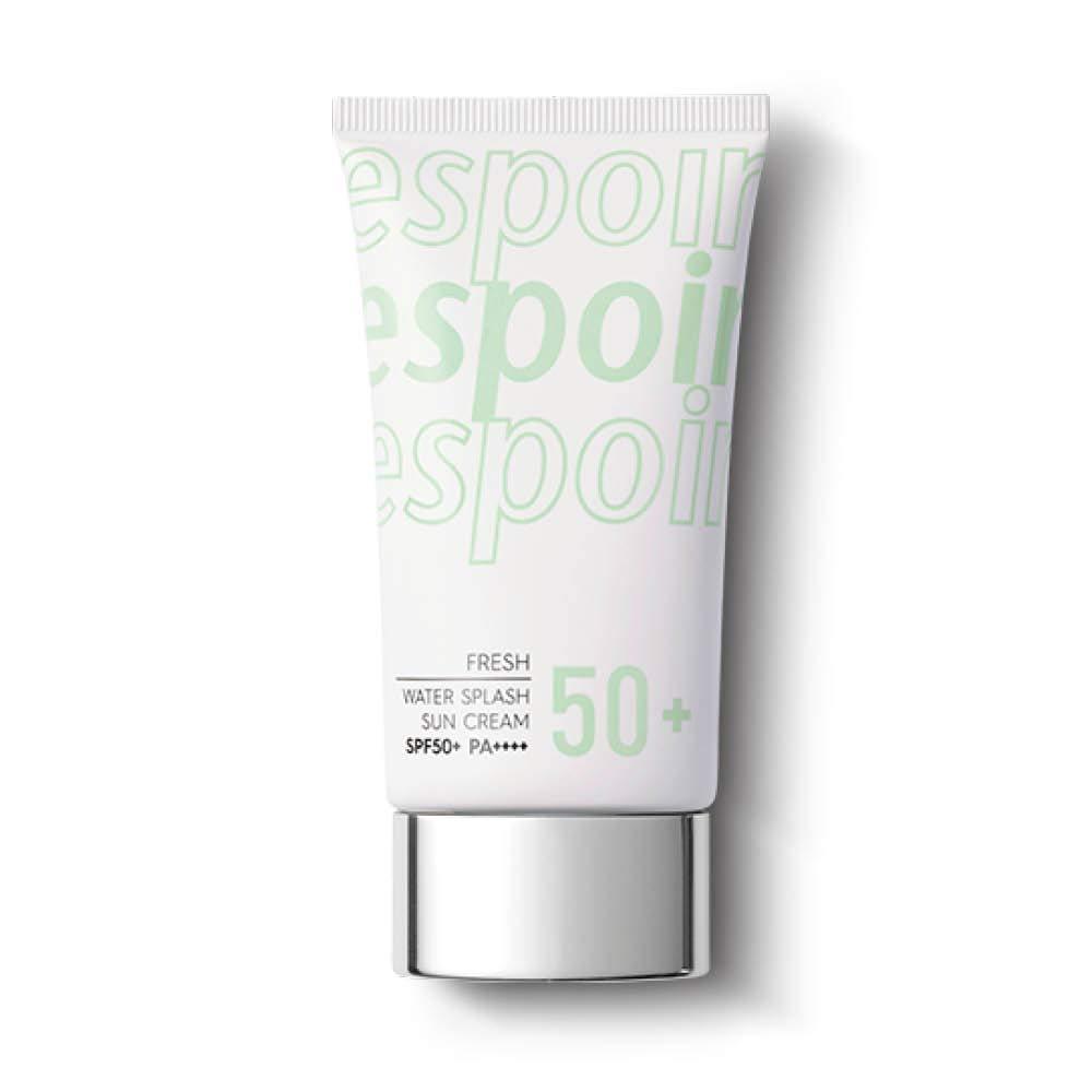 ESPOIR Water Splash Sun Cream Fresh 60ml SPF50+PA+++ | Water Droplet-Bursting Moisture Bomb Sun Cream with Green Tea for a Cooling Feeling