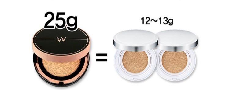 W.Lab Selfie Big Cover Cushion 25g (#23 Selfie Beige)