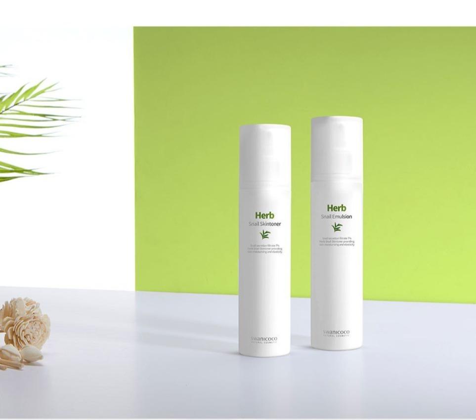 swanicoco Herb Snail Basic Set Skin Toner + Emulsion