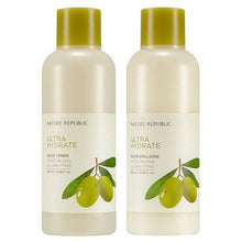 Load image into Gallery viewer, NATURE REPUBLIC - Ultra Hydrate OLIVE Toner 180ml &amp; Emulsion 180ml SET
