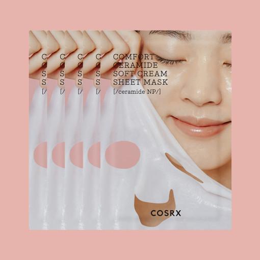 COSRX Balancium Comfort Ceramide Soft Cream Sheet Mask 5 Sheets (26mlX5ea)