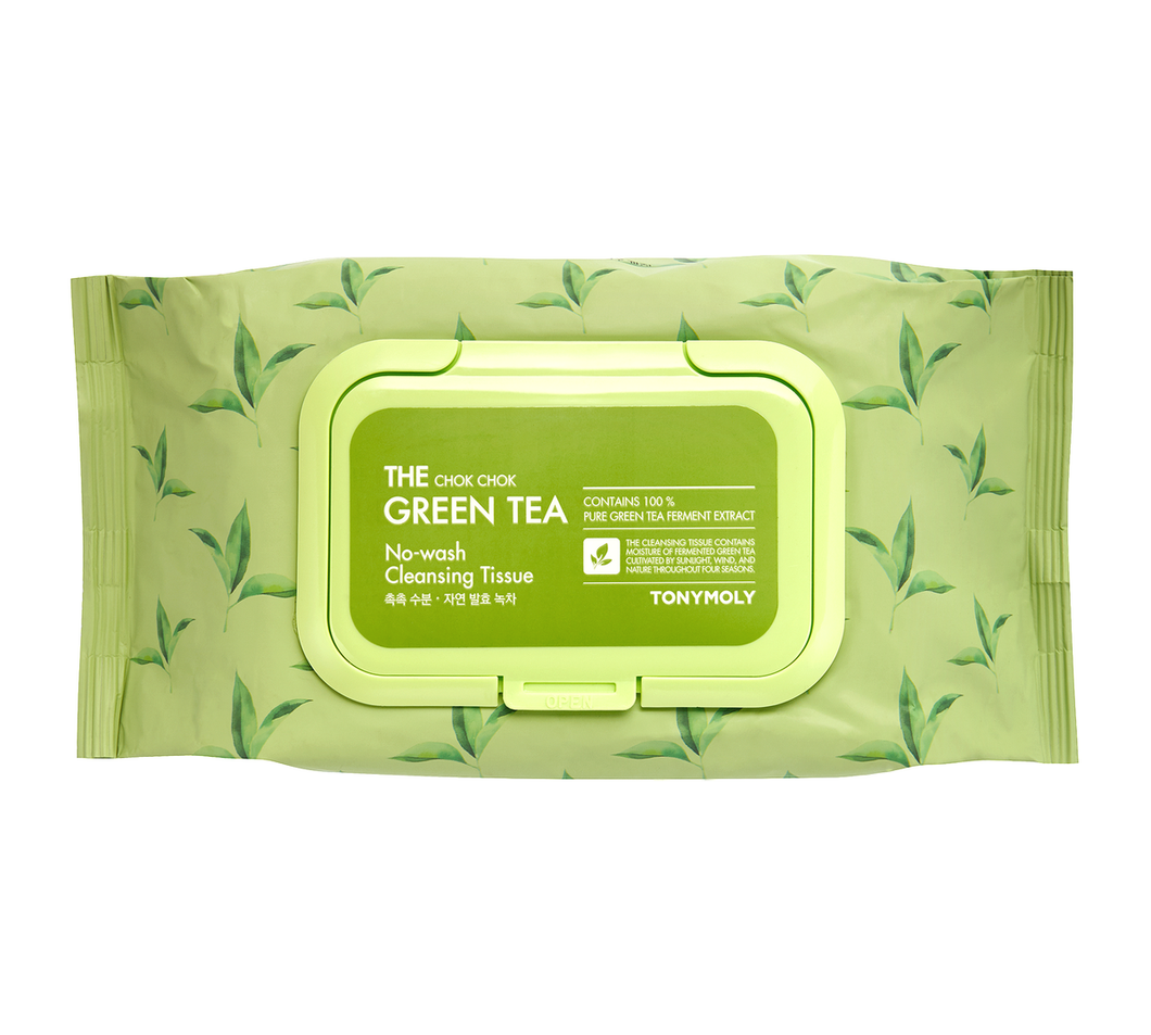 TONYMOLY The Chok Chok Green Tea No Wash Cleansing Tissue 100ea